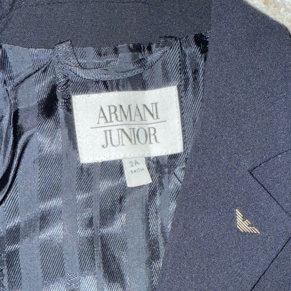 Armani Junior Classic Black Trousers - Picture 4 of 4